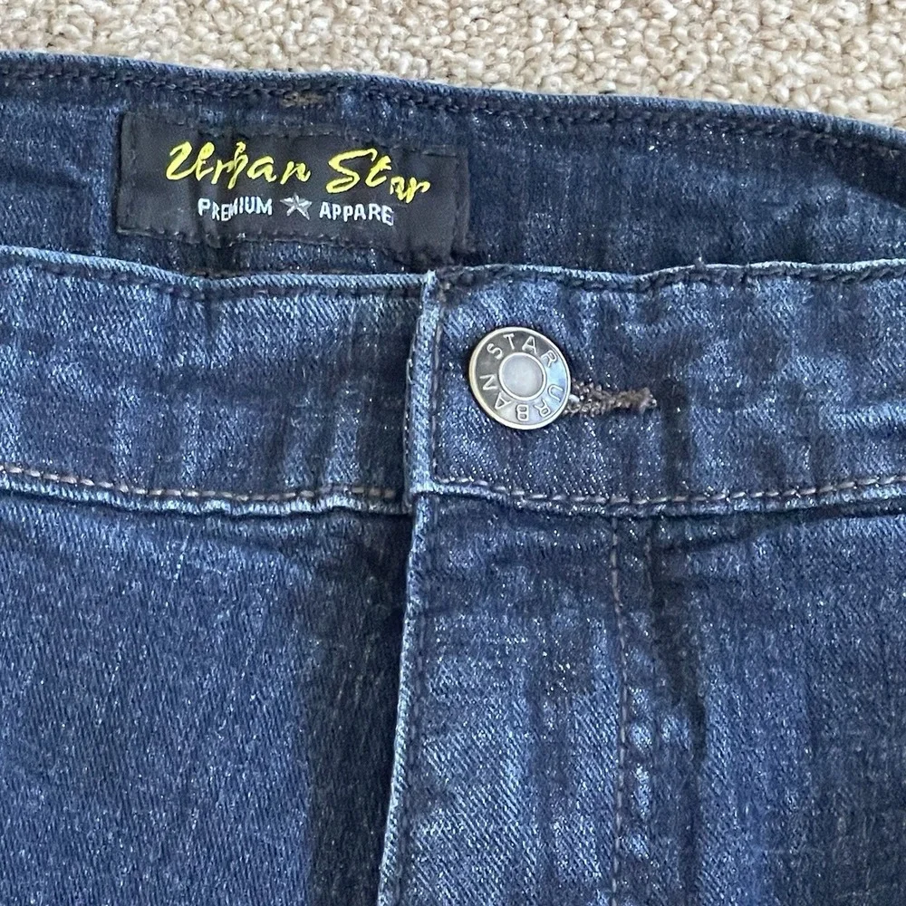 Urban Star Jeans Blue Mens 40x30 Straight Leg‎ Casual Denim Stretch Dark Rock